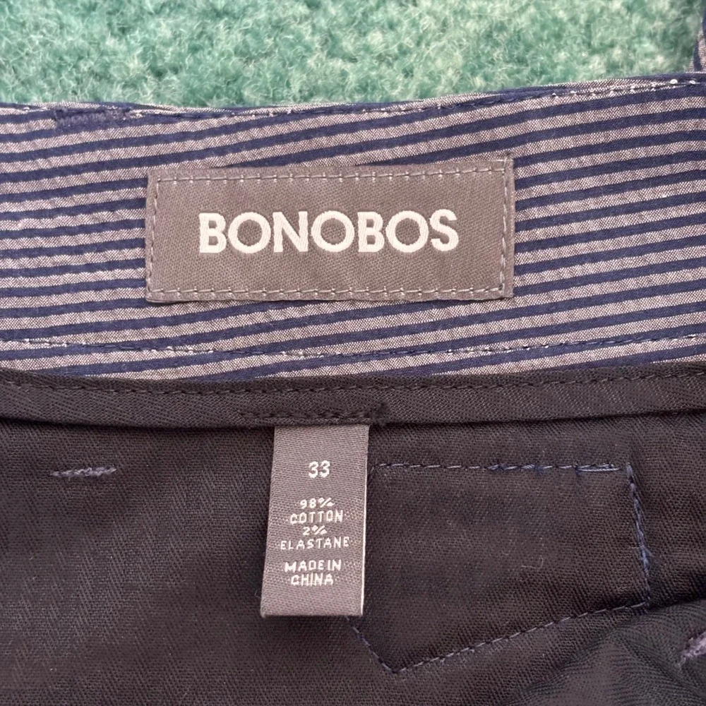 Bonobos Profilo Italia Seersucker Slim Fit Pants 33 Blue Stripe Preppy Nautical